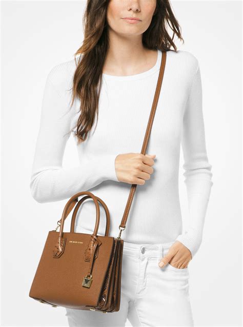 michael kors pebble leather crossbody.